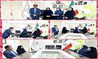 دیدار رئیس  اداره فرهنگ و ارشاد و رئیس کتابخانه دهخدا با دکتر ستایش مدیر شبکه بهداشت و درمان درگزین