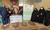 استقرار میزخدمت پویش ملی سلامت غربالگری دیابت و فشارخون بالا در محل برگزاری نماز جمعه