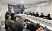 حضور مدیران گروه ها به همرا دکتر عطایی معاون فنی معاونت بهداشتی در شبکه بهداشت درگزین